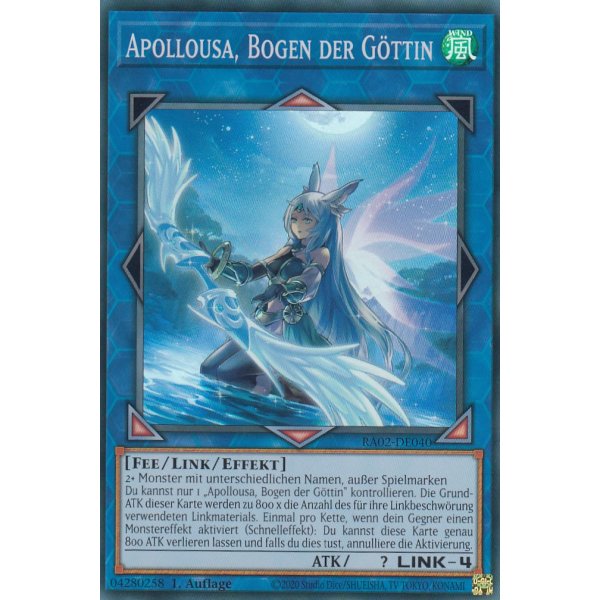 Apollousa, Bogen der G&ouml;ttin  (alternate art) RA02-DE040 V.5-Quarter-Century-Secret-Rare