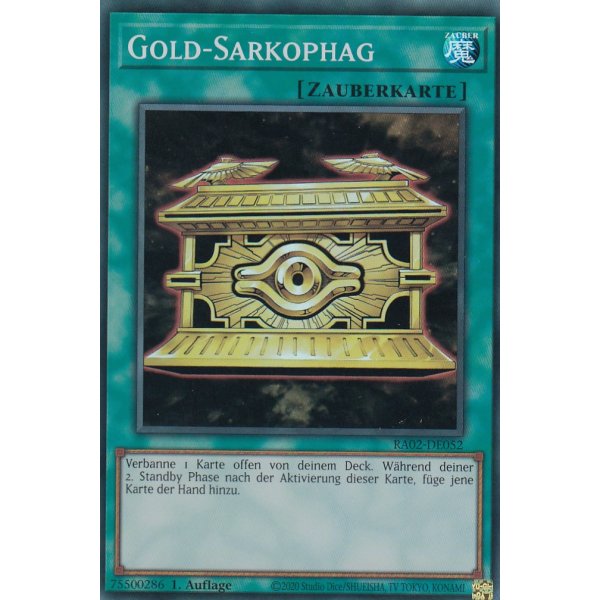 Gold-Sarkophag RA02-DE052 V.2-Ultra-Rare