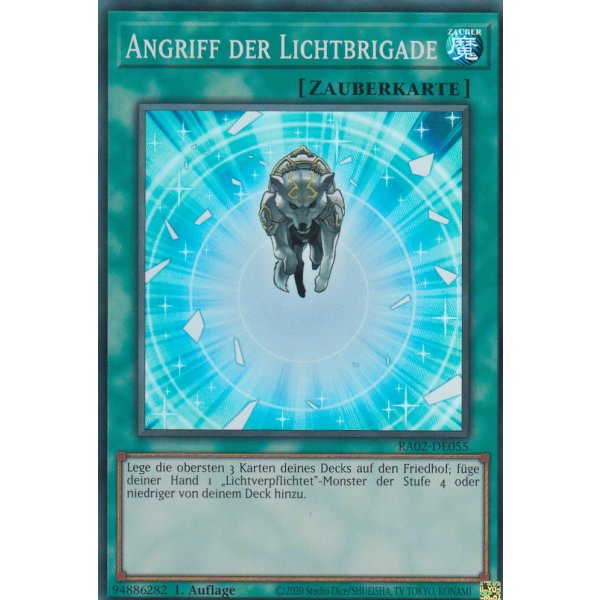 Angriff der Lichtbrigade RA02-DE055 V.3-Secret-Rare