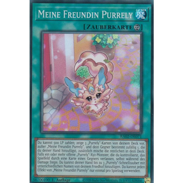 Meine Freundin Purrely RA02-DE071 V.4-Platinum-Secret-Rare