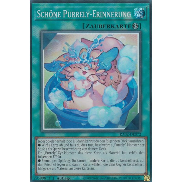 Sch&ouml;ne Purrely-Erinnerung RA02-DE072 V.5-Quarter-Century-Secret-Rare