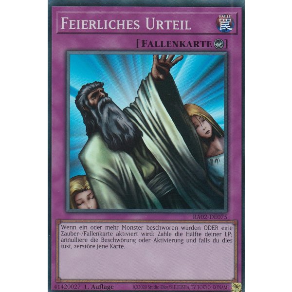 Feierliches Urteil RA02-DE075 V.3-Secret-Rare