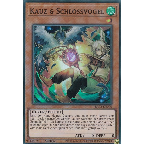 Kauz &amp; Schlossvogel (alternate art) RA02-DE006alt V.6-Collectors-Rare