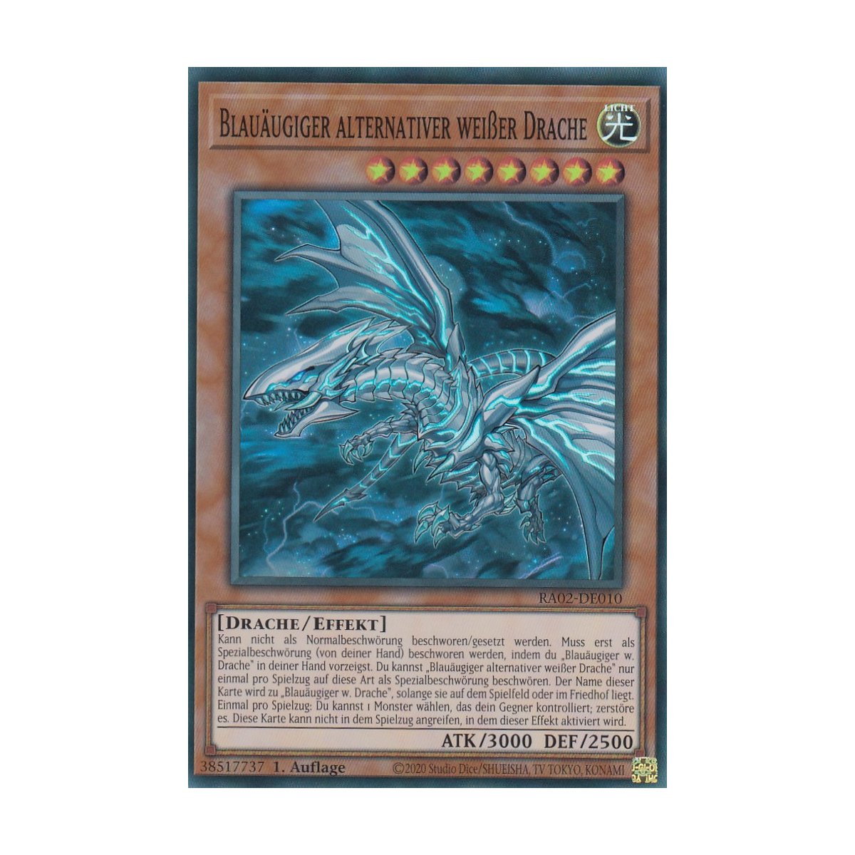Yugioh Blauäugiger Geisterdrache (V.6) RA02-DE030 Collectors Rare