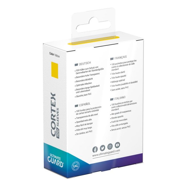 Ultimate Guard Cortex Sleeves Standardgr&ouml;&szlig;e Gelb (100 H&uuml;llen)