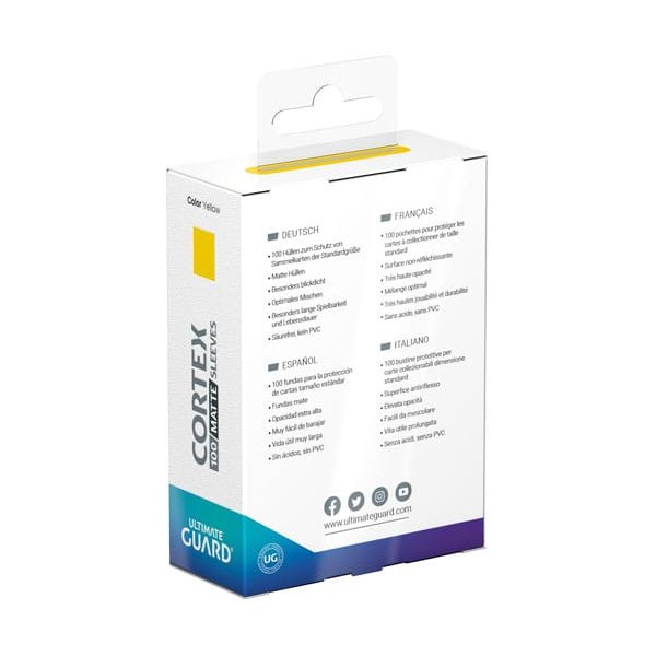 Ultimate Guard Cortex Matte Sleeves Standardgr&ouml;&szlig;e Gelb (100 H&uuml;llen)