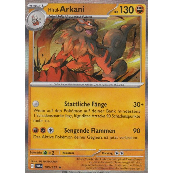 Hisui-Arkani 100/167 Holo
