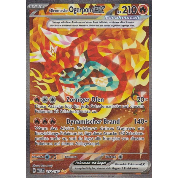 Ofenmaske-Ogerpon-ex 212/167 Special Illustration Rare
