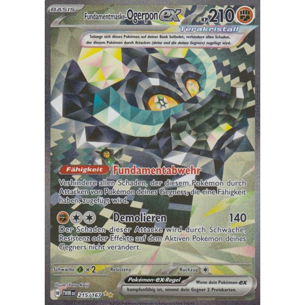 Fundamentmaske-Ogerpon-ex 215/167 Special Illustration Rare