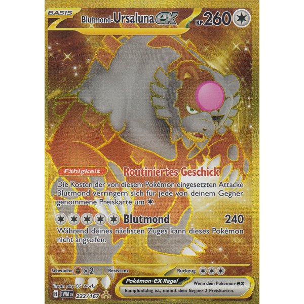 Blutmond-Ursaluna-ex 222/167 Hyper Rare