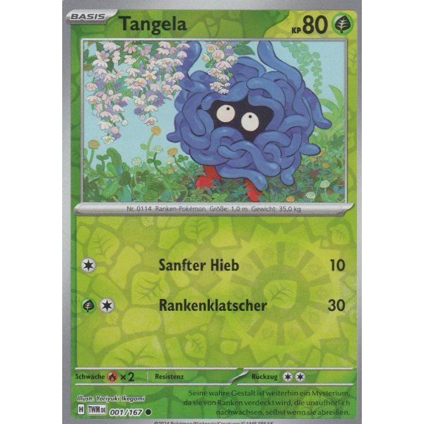 Tangela 001/167 REVERSE HOLO