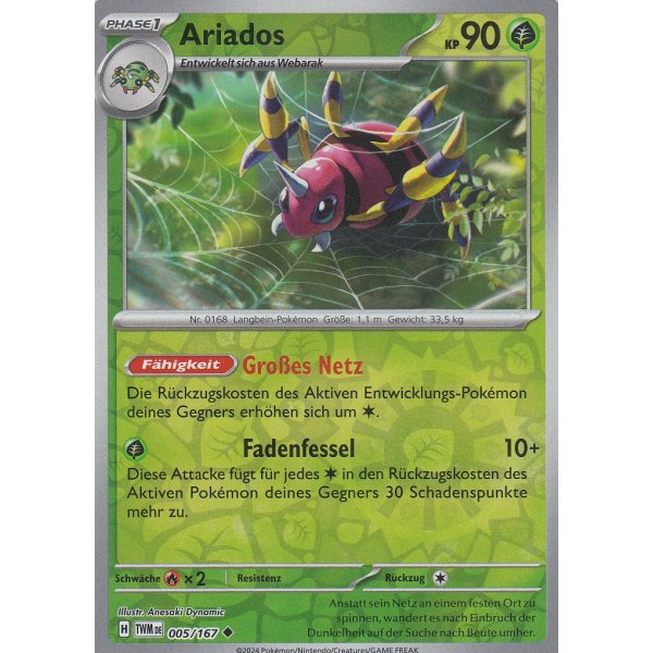 Ariados 005/167 REVERSE HOLO