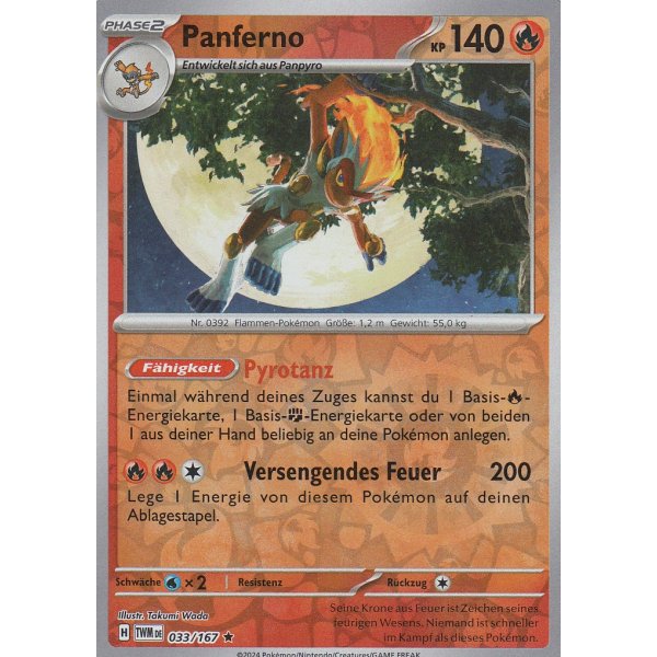 Panferno 033/167 Holo REVERSE HOLO