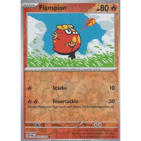 Flampion 034/167 REVERSE HOLO