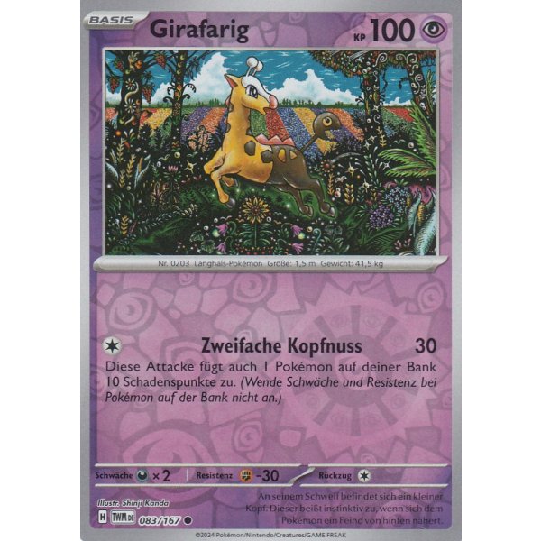 Girafarig 083/167 REVERSE HOLO