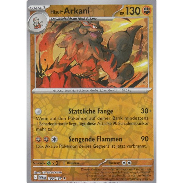 Hisui-Arkani 100/167 Holo REVERSE HOLO