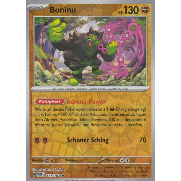 Boninu 111/167 Holo REVERSE HOLO