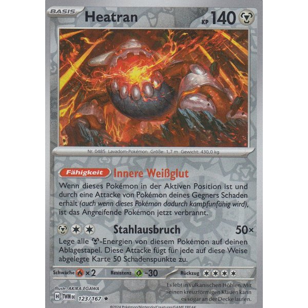 Heatran 123/167 Holo REVERSE HOLO