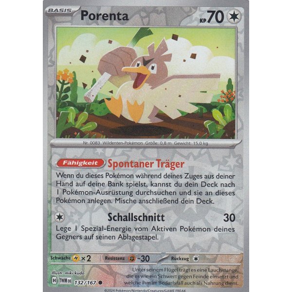 Porenta 132/167 REVERSE HOLO