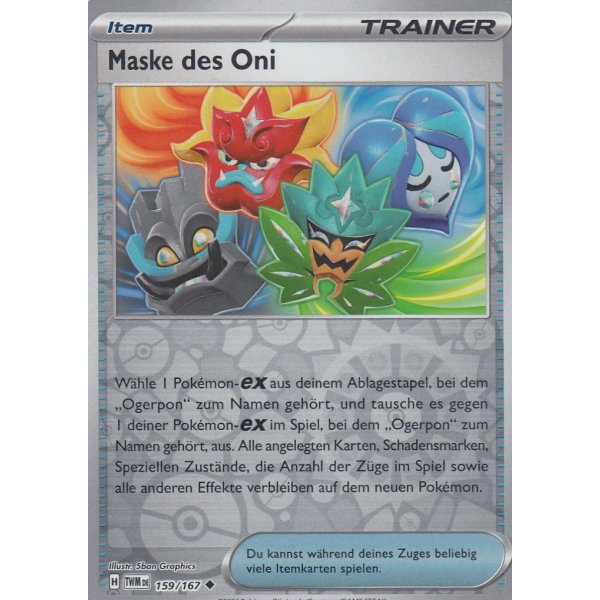 Maske des Oni 159/167 REVERSE HOLO