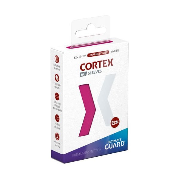 Ultimate Guard Cortex Sleeves Japanische Gr&ouml;&szlig;e Pink (60 H&uuml;llen)