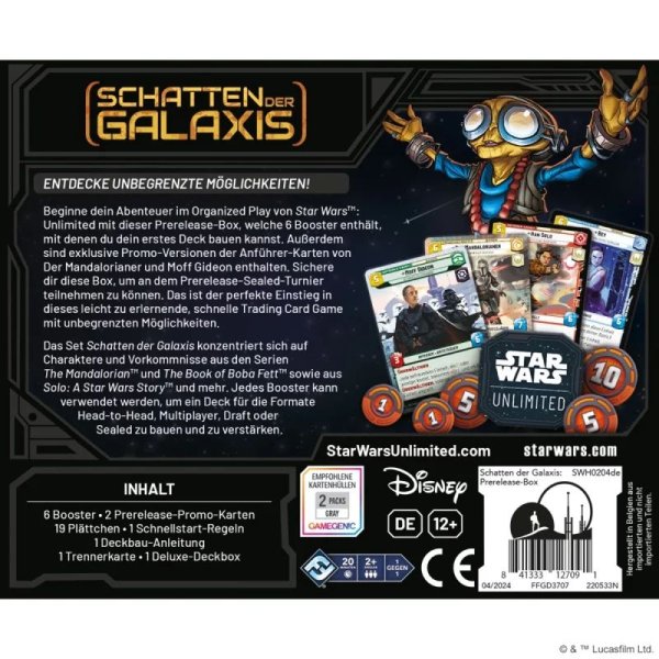 Star Wars: Unlimited - Schatten der Galaxis Prerelease Box (deutsch)