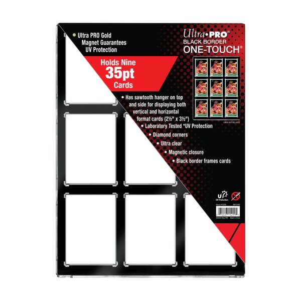 Ultra Pro 9-Card Black Border Frame - One Touch Magnetic Holder (F&uuml;r 9 Karten)