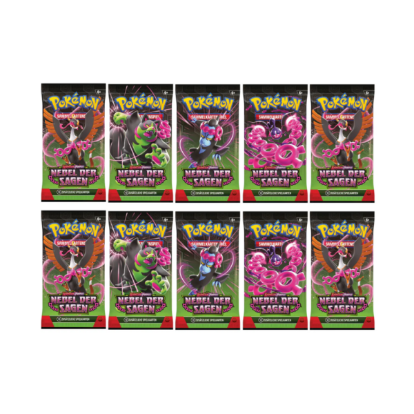 Karmesin &amp; Purpur Nebel der Sagen 10x Booster (deutsch)