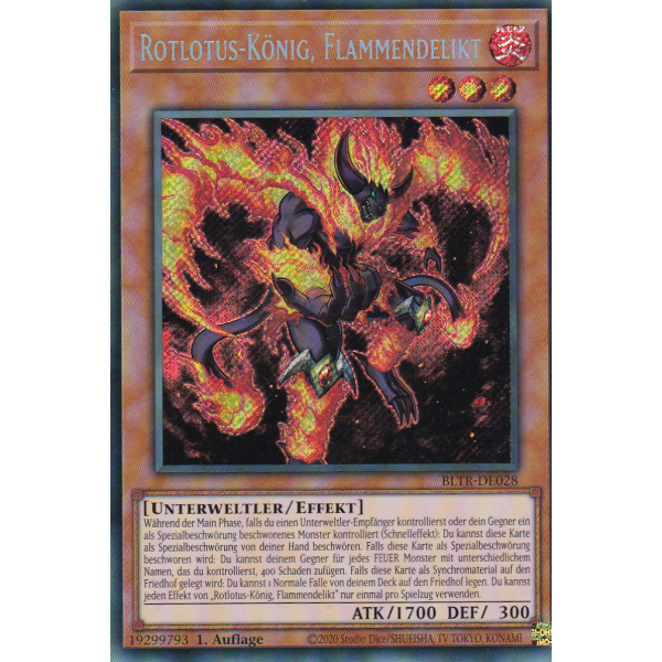 Rotlotus-K&ouml;nig, Flammendelikt BLTR-DE028