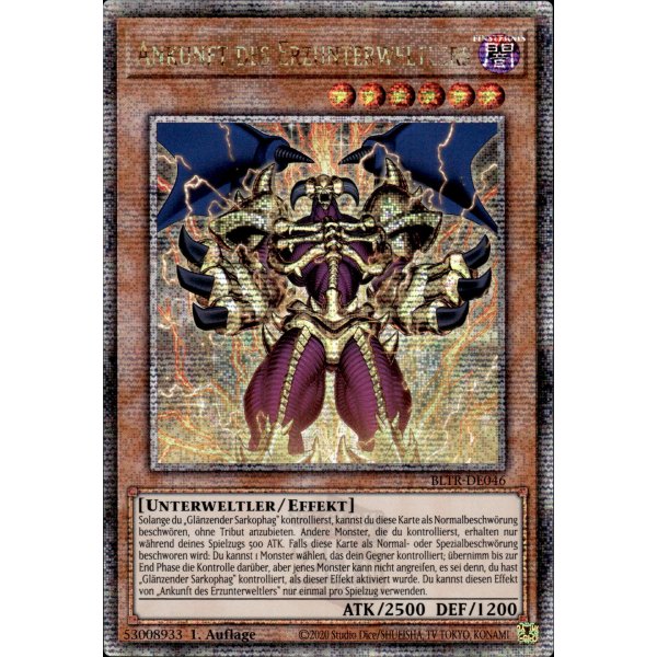 Ankunft des Erzunterweltlers BLTR-DE046 (Quarter Century Secret Rare)