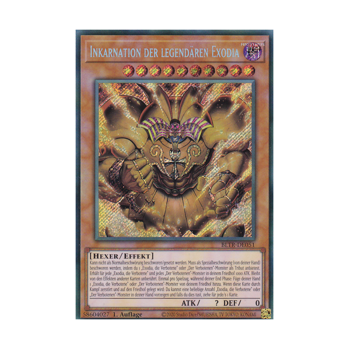 Yu-Gi-Oh! Karte „Verschwinden Der Leere“ – Secret Rare, Deutsch, Aus Battles Of Legend, Near Mint, Mit Fieldcenter