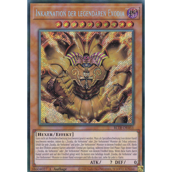 Inkarnation der Legend&auml;ren Exodia BLTR-DE051