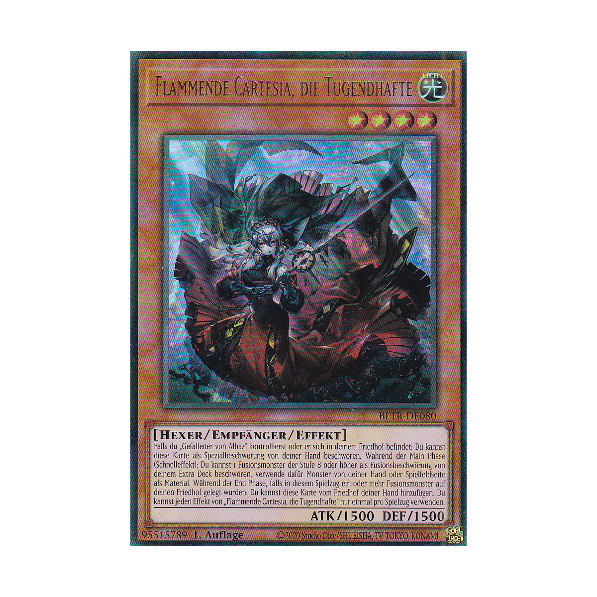 Yugioh Flammende Cartesia Ultra Rare - 1. Auflage Deutsch Mit Fieldcenter