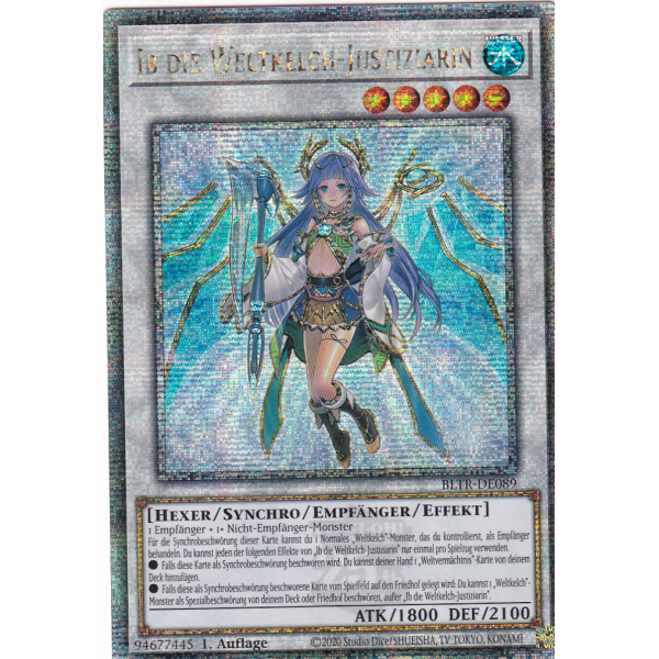 Ib die Weltkelch-Justiziarin BLTR-DE089 (Quarter Century Secret Rare)
