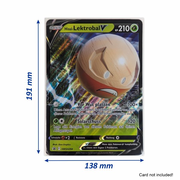 Arkero-G Jumbo Size Soft Sleeves (f&uuml;r XXL Pokemon Karten) - 100 St&uuml;ck
