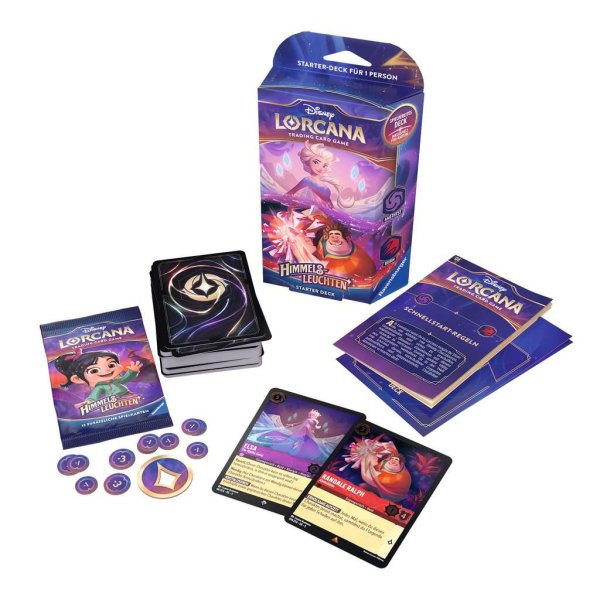 Disney Lorcana: Himmelsleuchten - Starter Deck Amethyst und Rubin (deutsch)