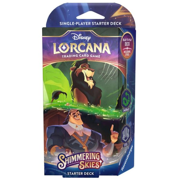 Disney Lorcana: Shimmering Skies - Starter Deck Emerald and Steel (englisch)