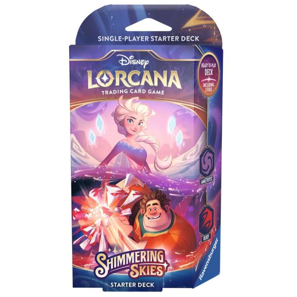Disney Lorcana: Shimmering Skies - Starter Deck Amethyst and Ruby (englisch)