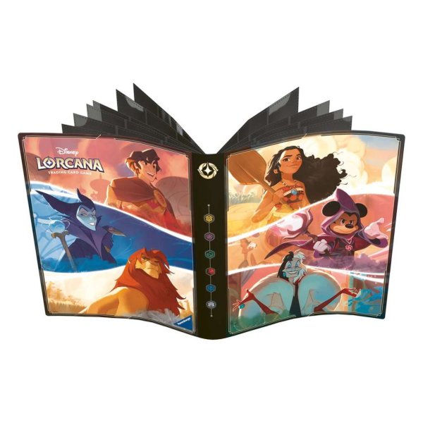 Disney Lorcana: Sammelmappe Micky, Vaiana, Cruella De Vil