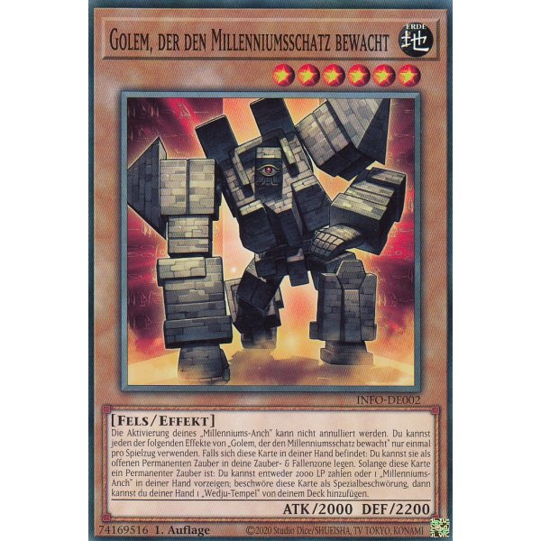 Golem, der den Millenniumsschatz bewacht INFO-DE002