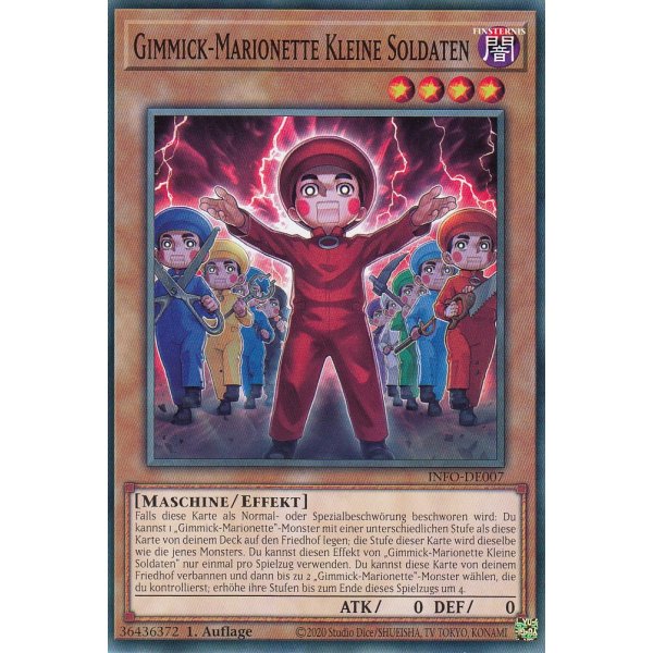Gimmick-Marionette kleine Soldaten INFO-DE007