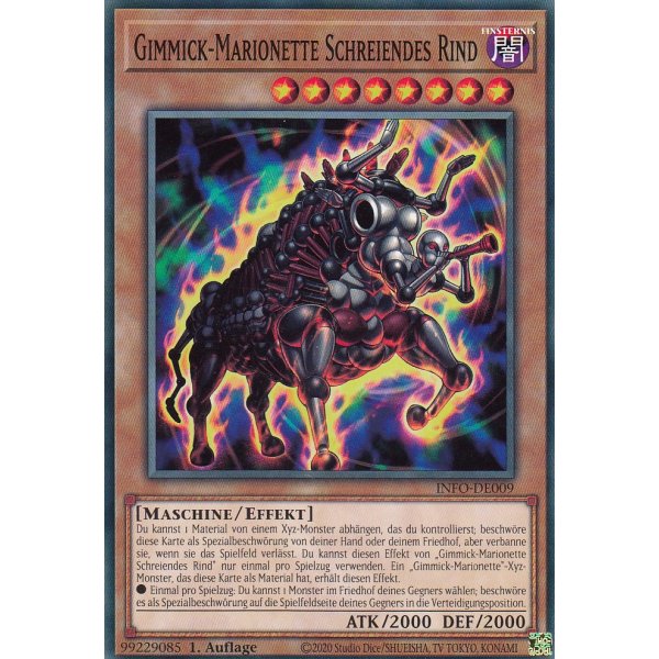 Gimmick-Marionette schreiendes Rind INFO-DE009