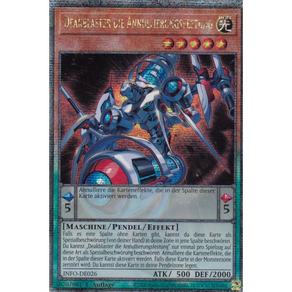 Deakblaster die Annullierungsfestung INFO-DE026 (Quarter Century Secret Rare)