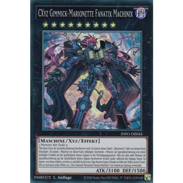 Cxyz Gimmick-Marionette Fanatix Machinix INFO-DE043