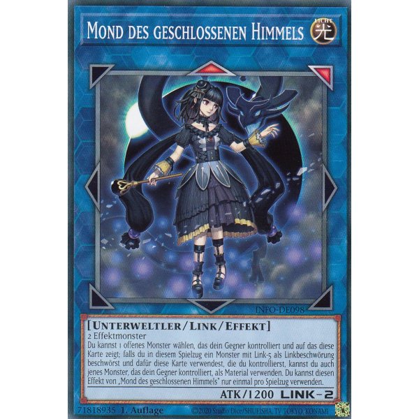 Mond des geschlossenes Himmels INFO-DE098