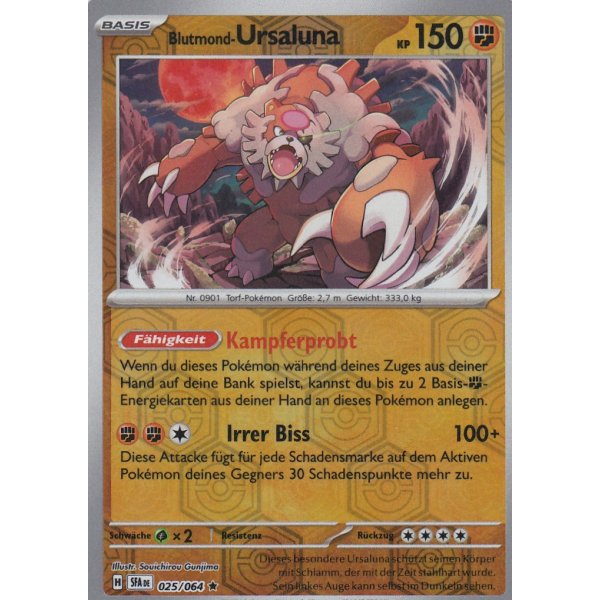 Blutmond-Ursaluna 025/064 Holo REVERSE HOLO