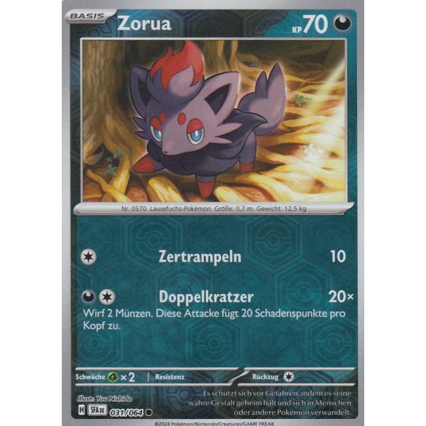 Zorua 031/064 REVERSE HOLO