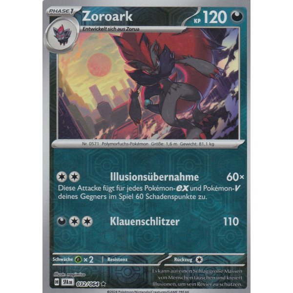Zoroark 032/064 Holo REVERSE HOLO