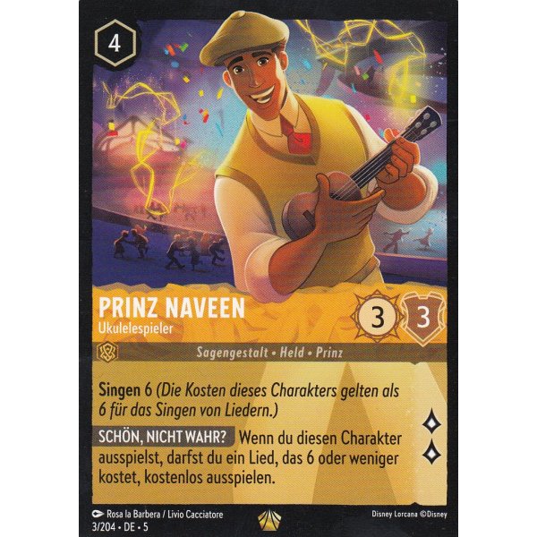 Prinz Naveen - Ukulelespieler (V.1)  5SSK-003-Holo