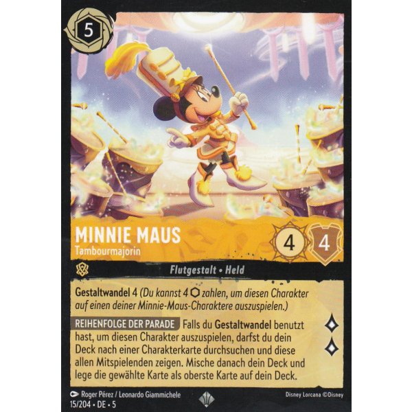 Minnie Maus - Tambourmajorin  5SSK-015-Holo